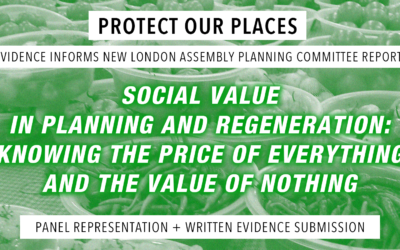 POP Evidence Informs New London Assembly Report on Social Value